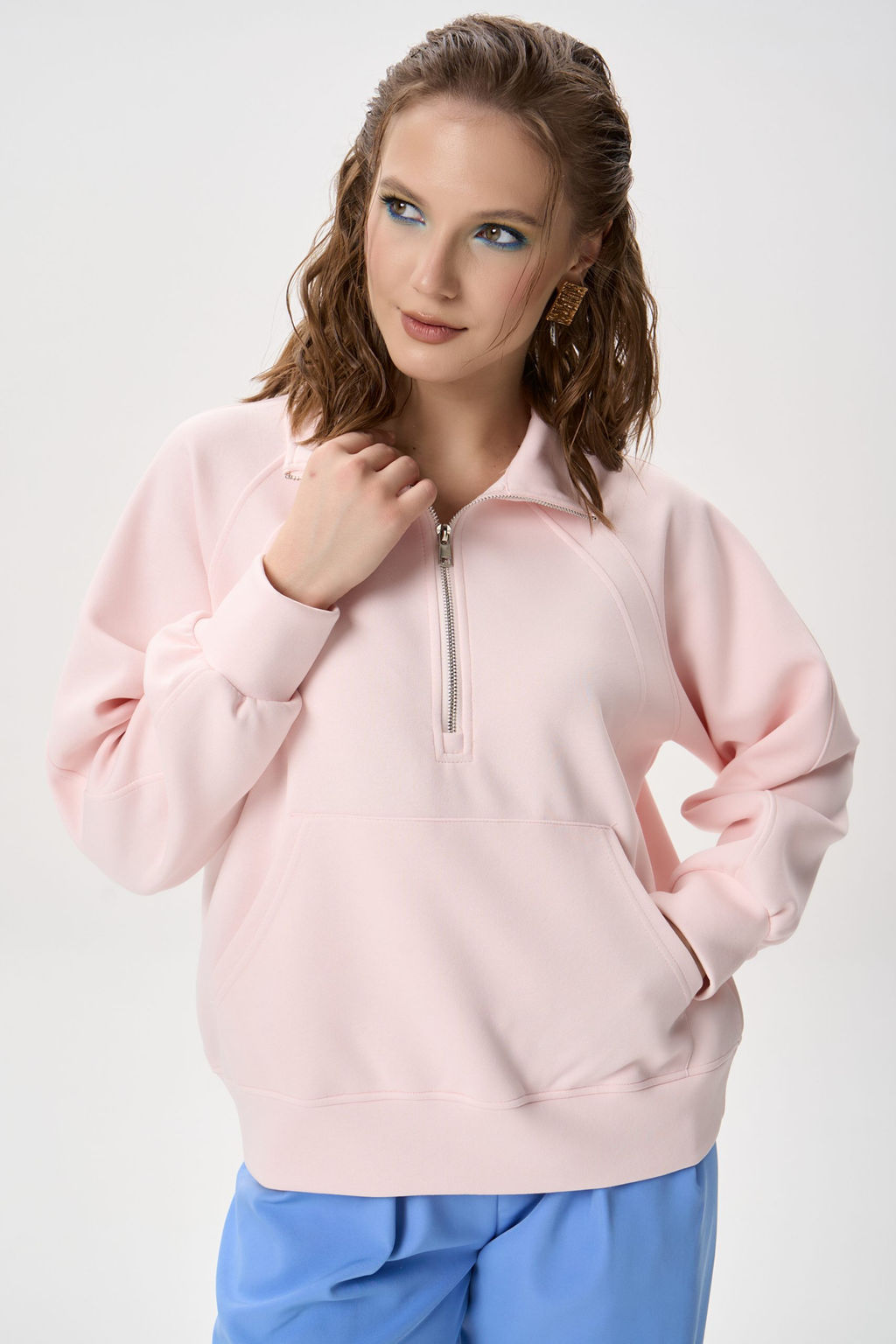 Свитшот Деми (розовый) - Эльза фото 6