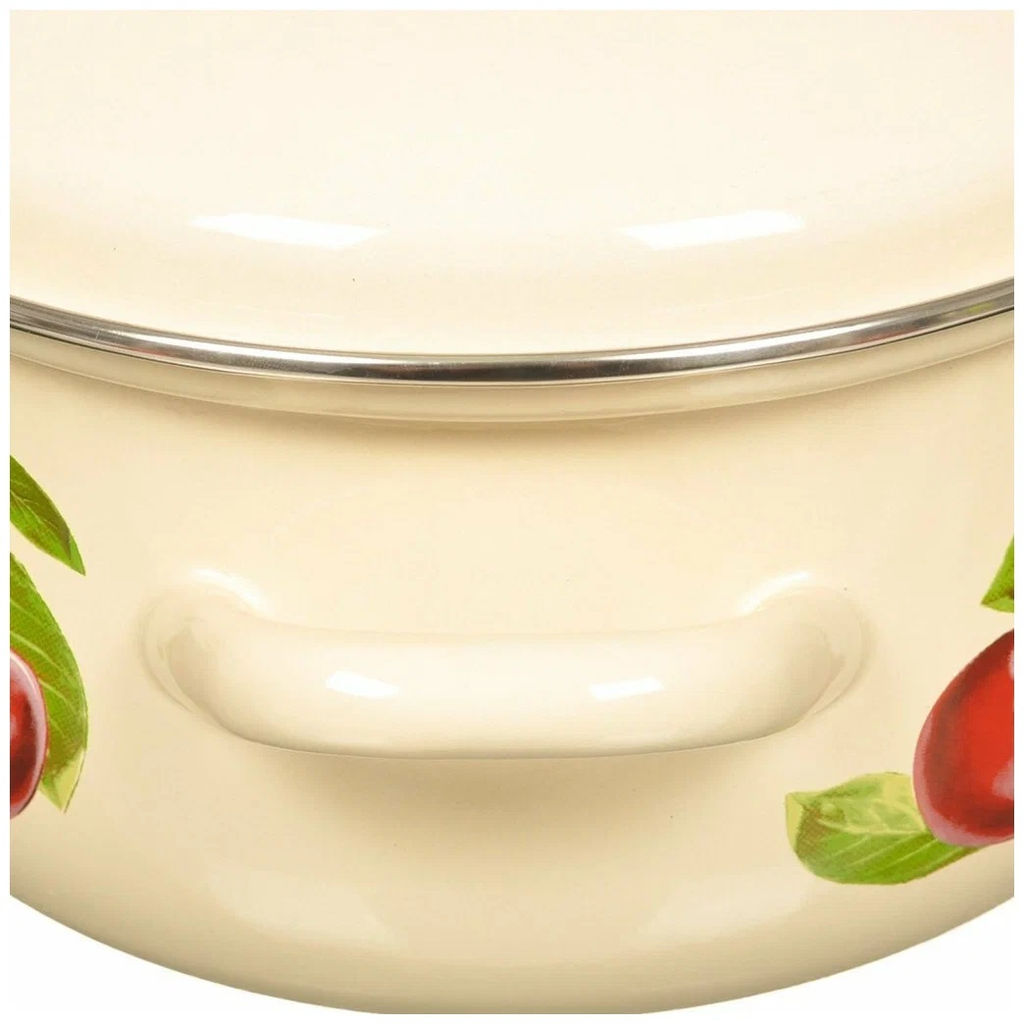 ЭМ_Кастрюля 3,0 л сферич (декор) арт 61904-122/6 КМК