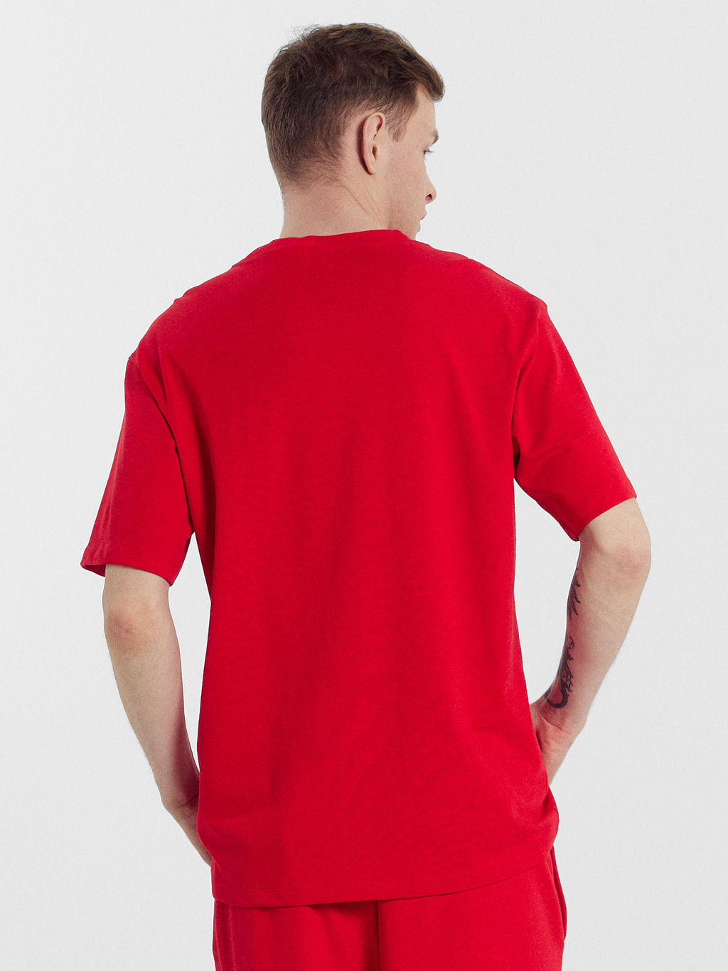 Футболка мужская красная с печатью красный +печать 111846 - Mark formelle фото 3