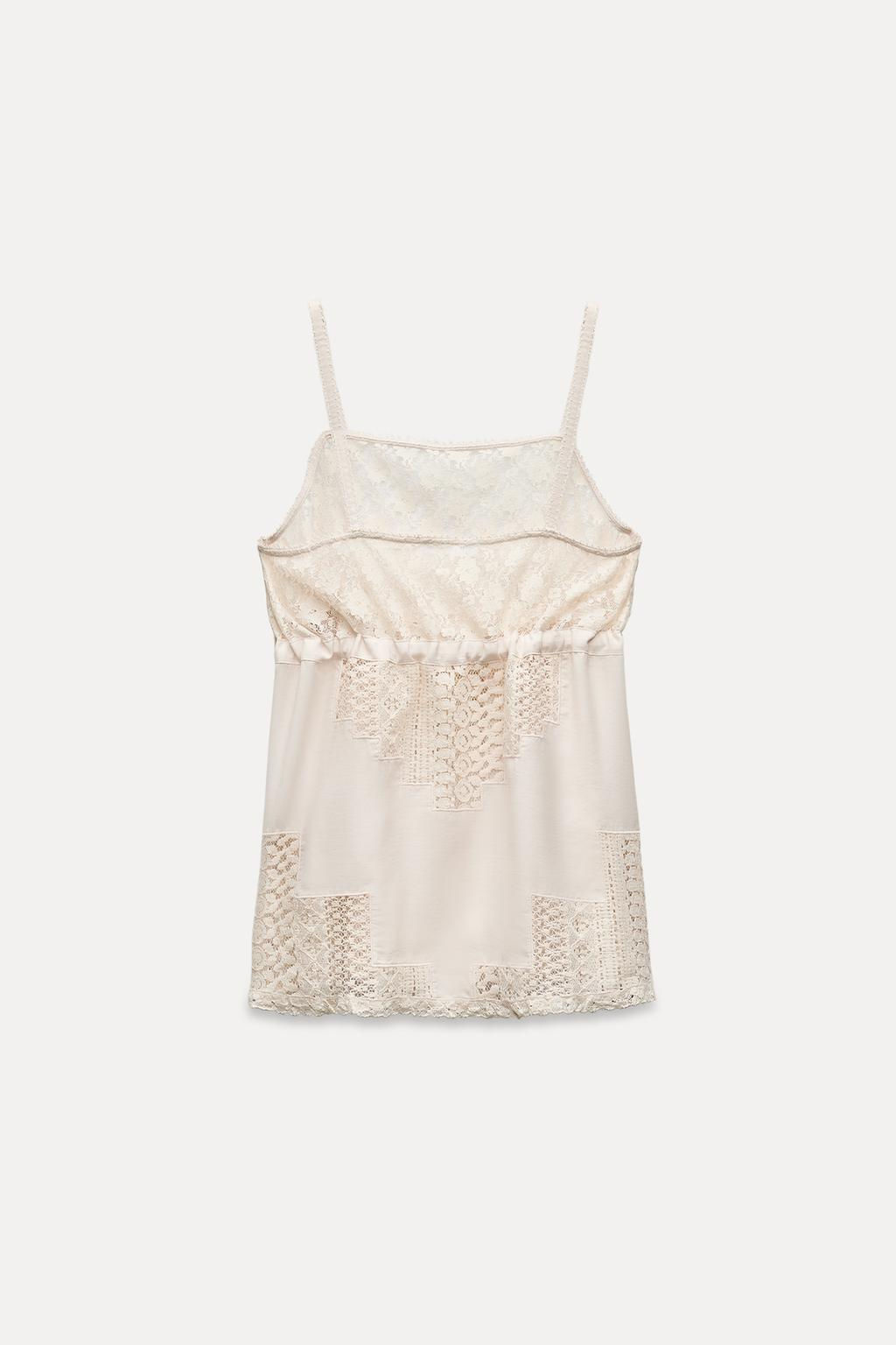 STRAPPY LACE TOP - Zara фото 5