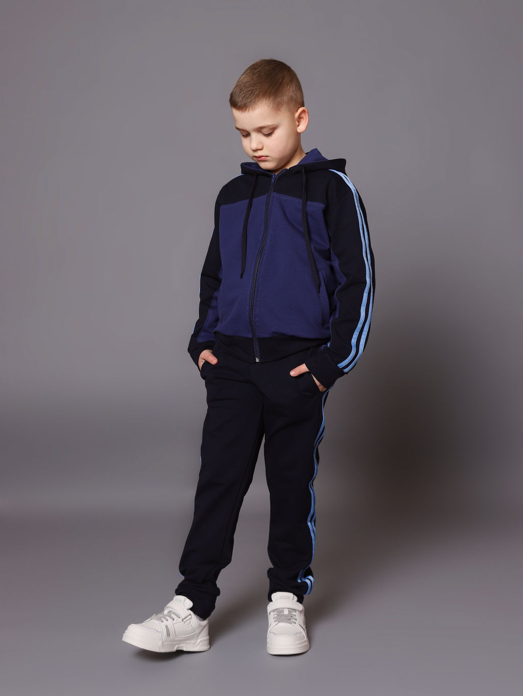 Спортивный костюм К033 Темно-Синий-Джинс от фабрики Спортсоло