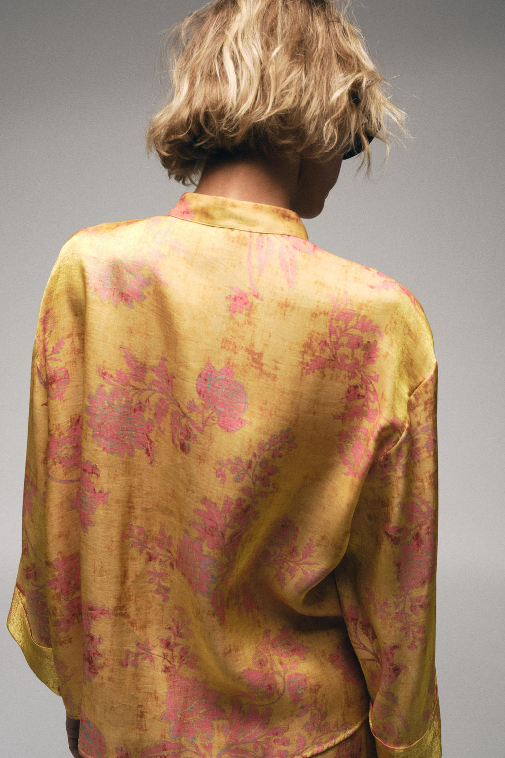 CAMISA KIMONO ESTAMPADA ALAMARES / Multicolor - Zara фото 4