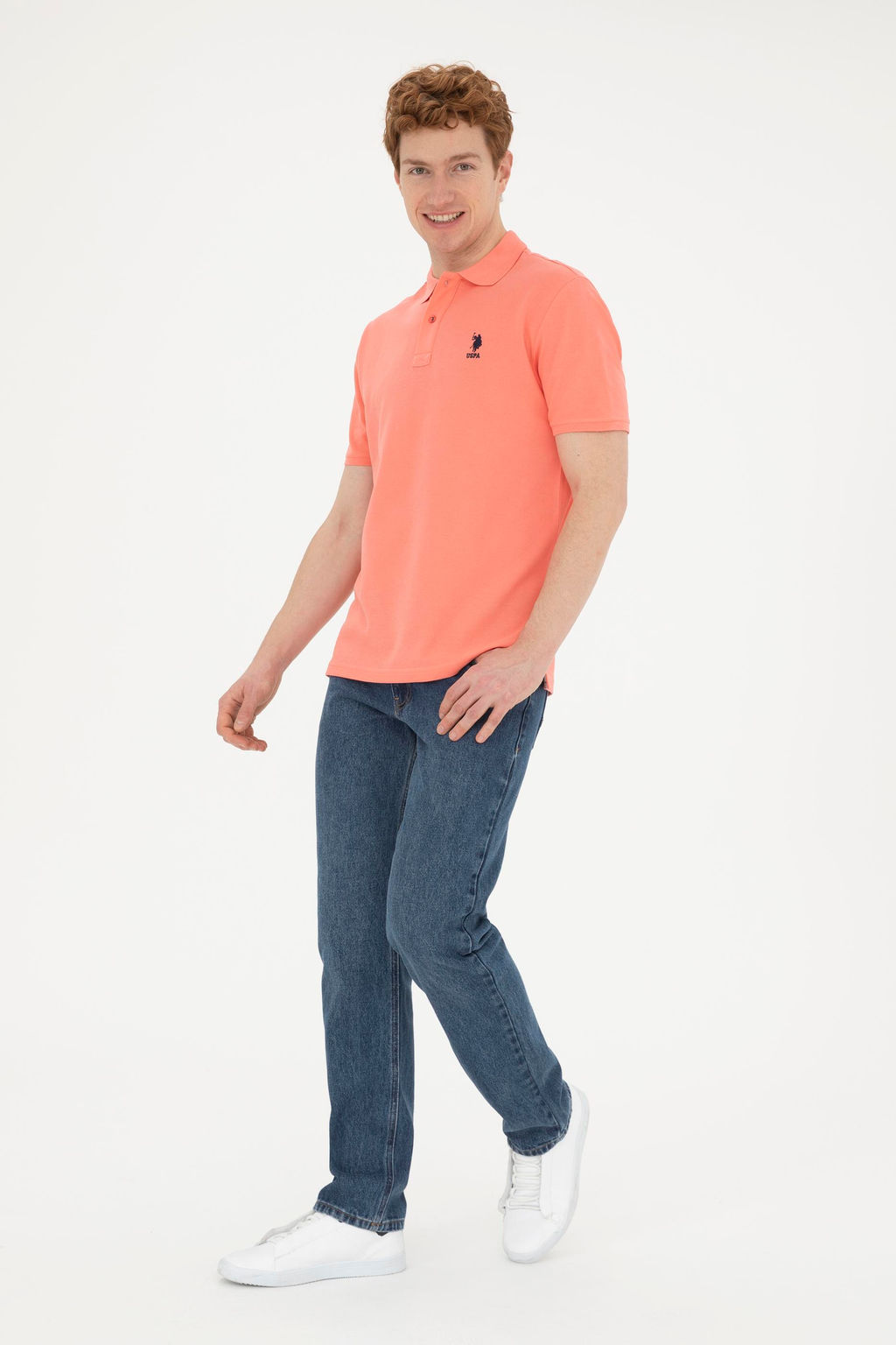 Мужская базовая футболка Salmon - U.s. polo assn фото 4