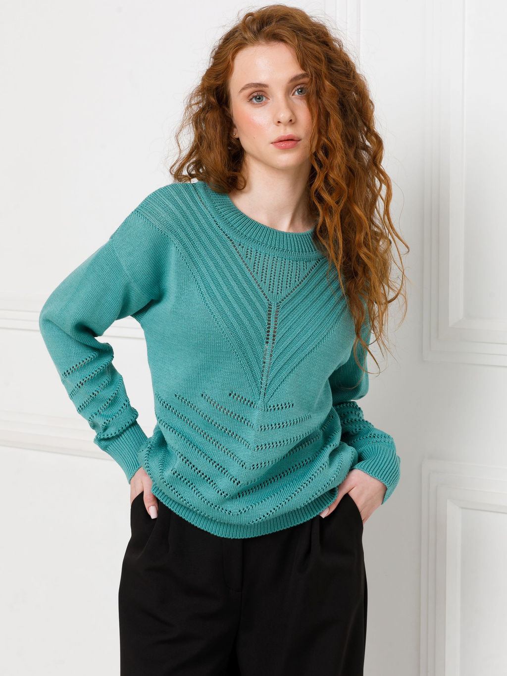 Джемпер вязаный