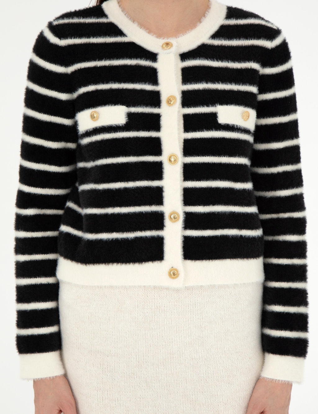 Siyah Crop Top Triko H_rka - Pierre cardin фото 6