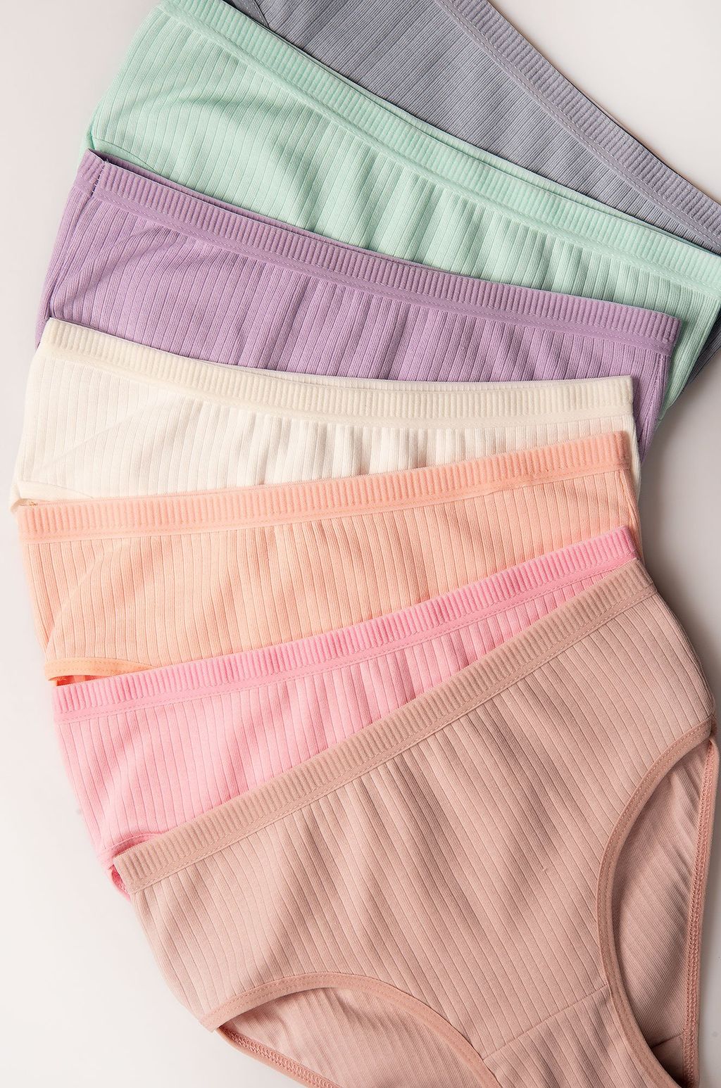 Трусы для девочки в рубчик 7 шт. Nicoletta  фото 4