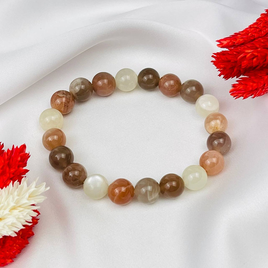 Браслет из Лунного камня микс 19 см