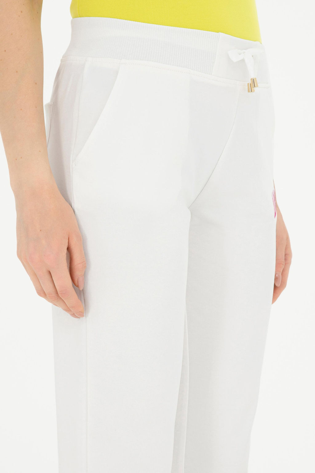 Женские спортивные штаны цвета экрю Неожиданная скидка в корзине - U.s. polo assn фото 12