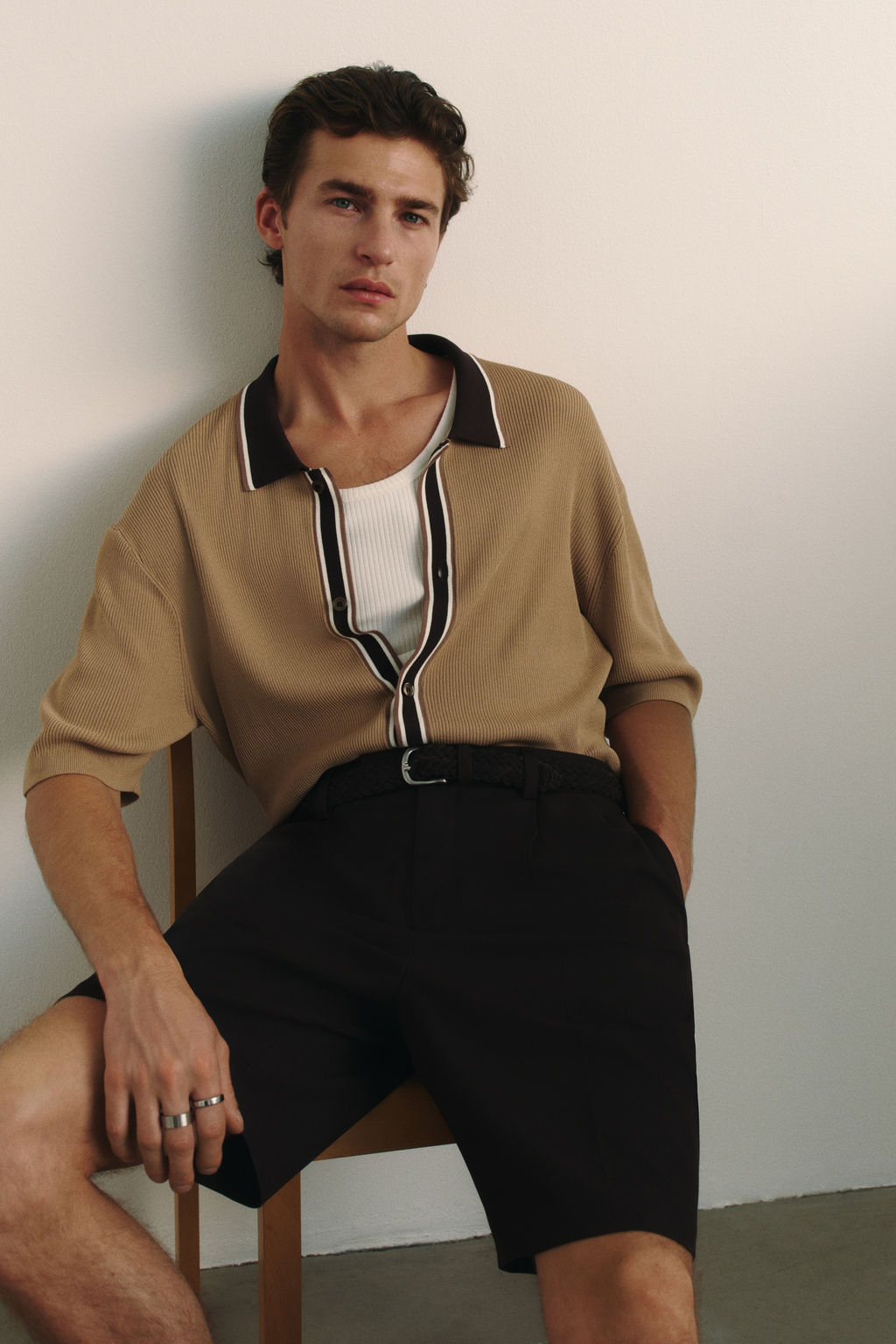 Camisa en punto de canal? Regular Fit - H&m фото 4