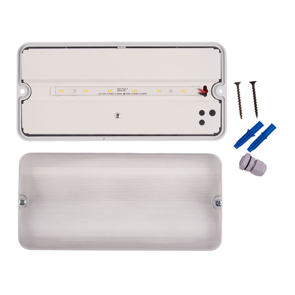 ULW-K25A 6W/4000K IP65 WHITE Светильник светодиодный влагозащищенный. Белый свет (4000K). 660Лм. Размер 220*105*50мм. Корпус белый. ТМ Uniel