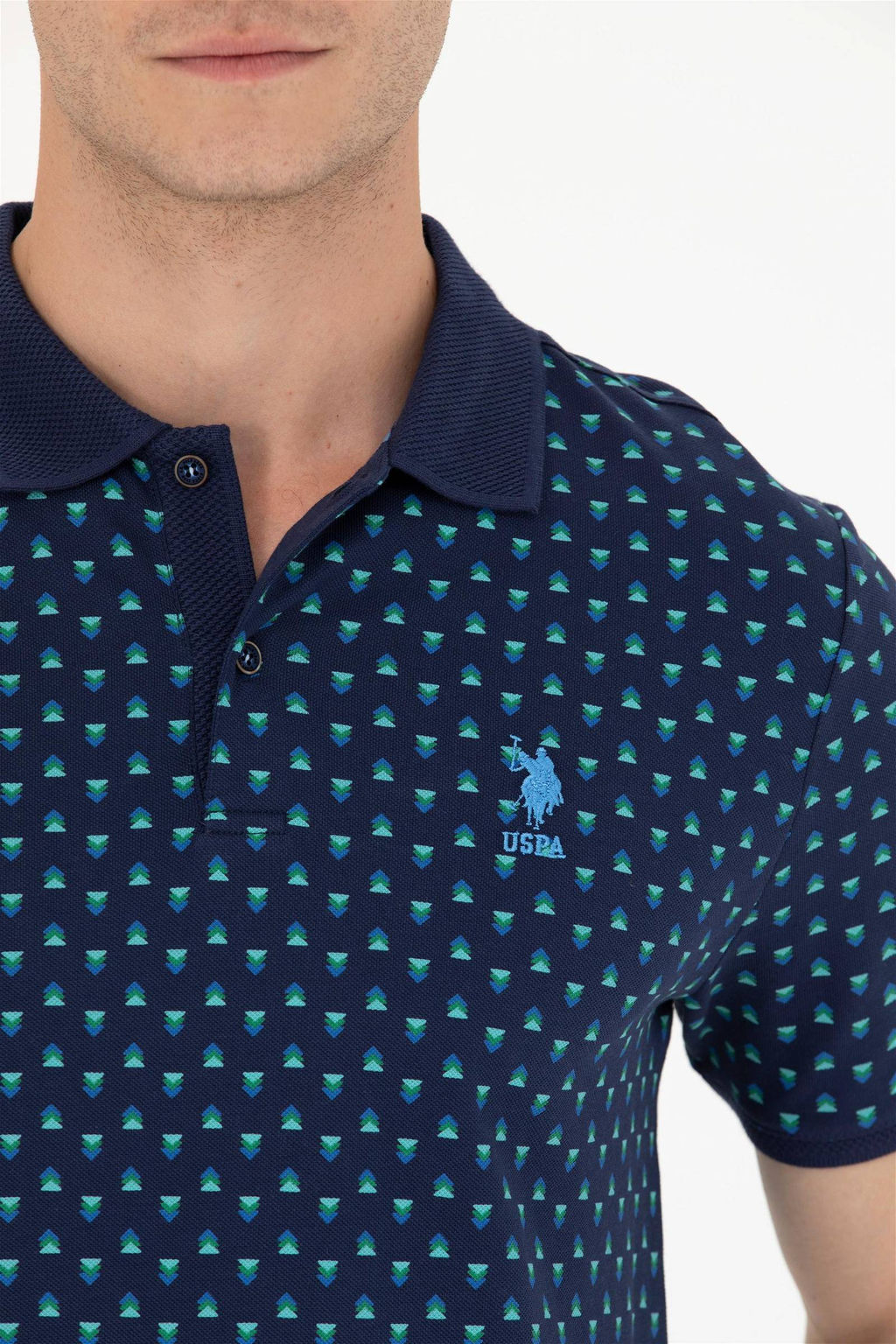 U. S. Polo Assn Мужская темно-синяя футболка - U.s. polo assn фото 8