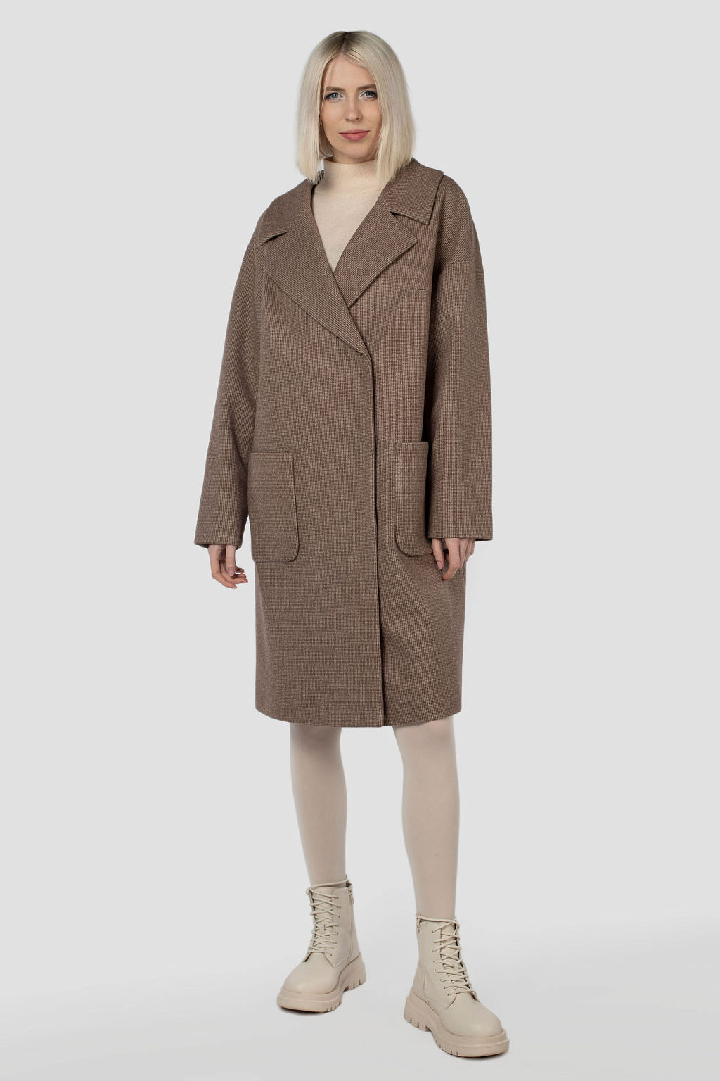 Пальто демисезонное микроворса