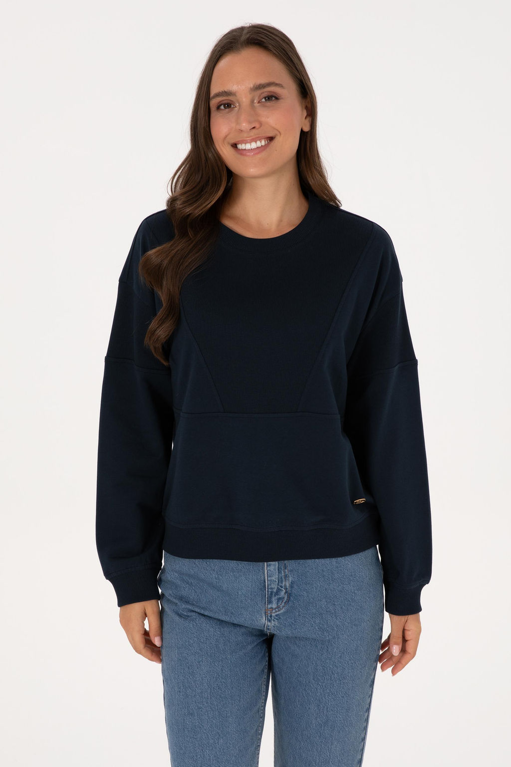 Kad_n Lacivert Pamuklu Bisiklet Yaka Sweatshirt - U.s. polo assn фото 3