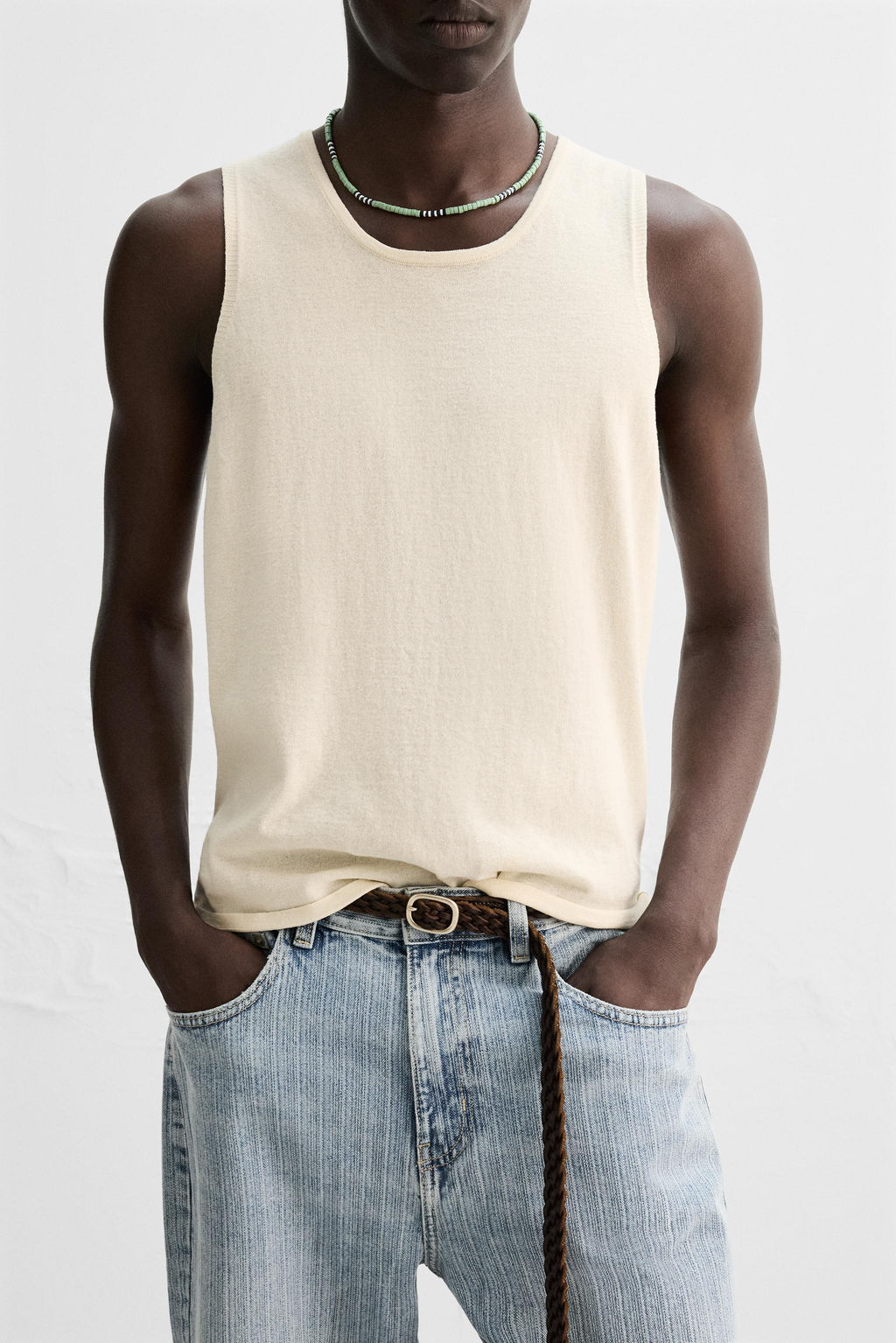 LIGHTWEIGHT KNIT TANK TOP - Zara фото 5