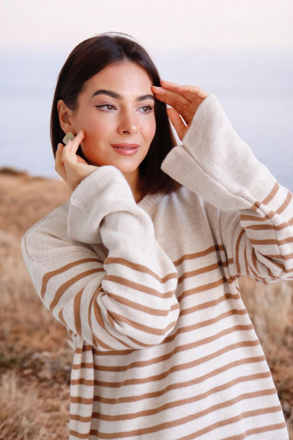 10407 Джемпер удлинённый в полоску - Martichelli фото 20