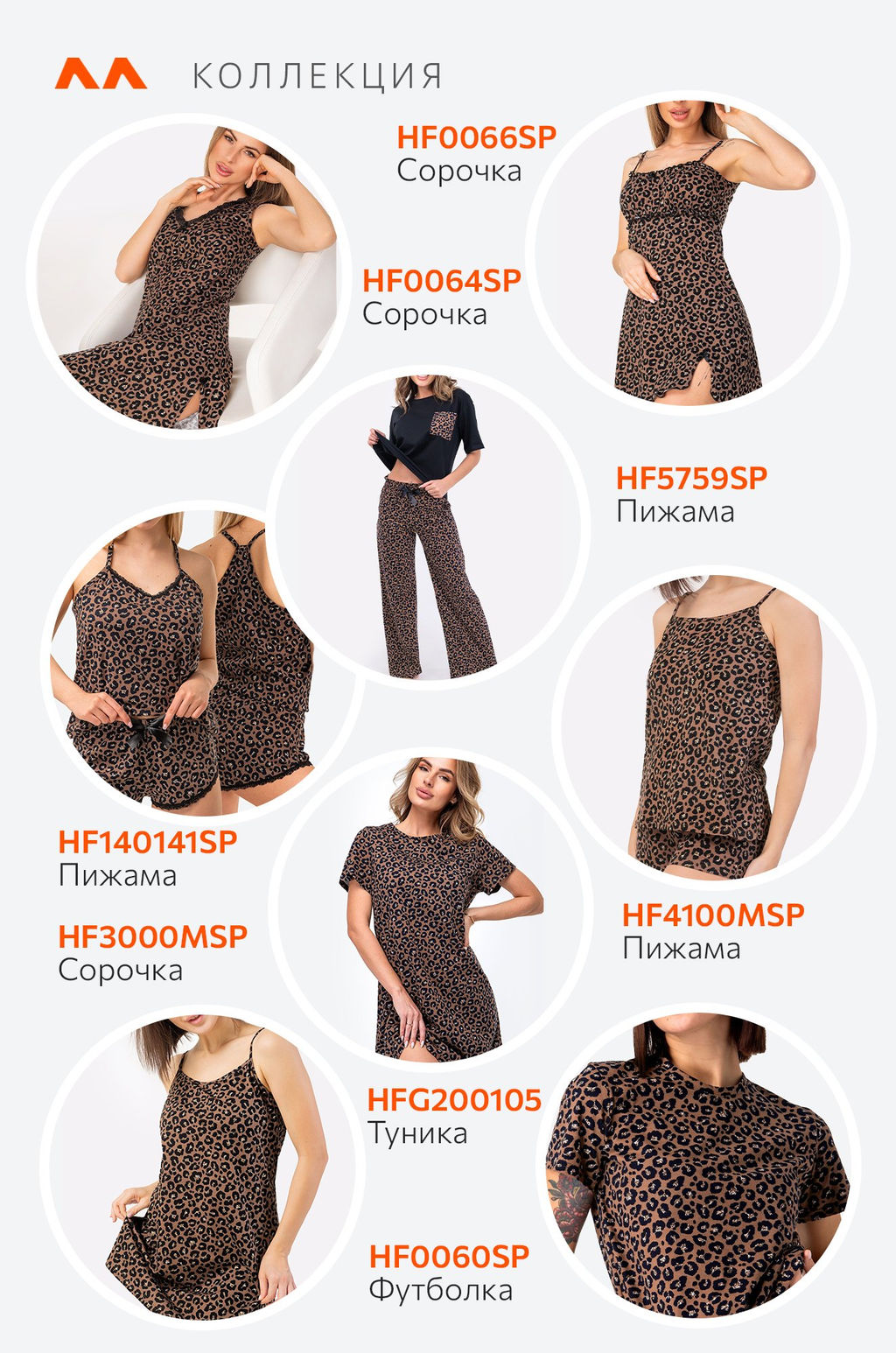 Женская хлопковая сорочка Happyfox