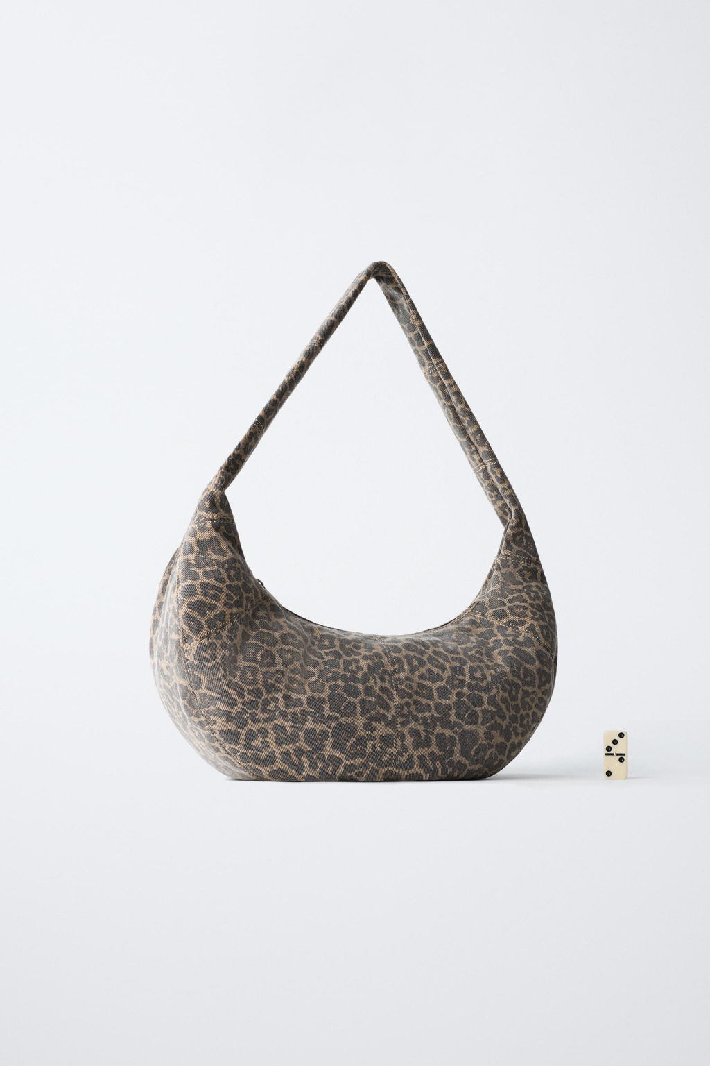 BOLSO SHOULDER ANIMAL PRINT / Negro - Zara фото 6