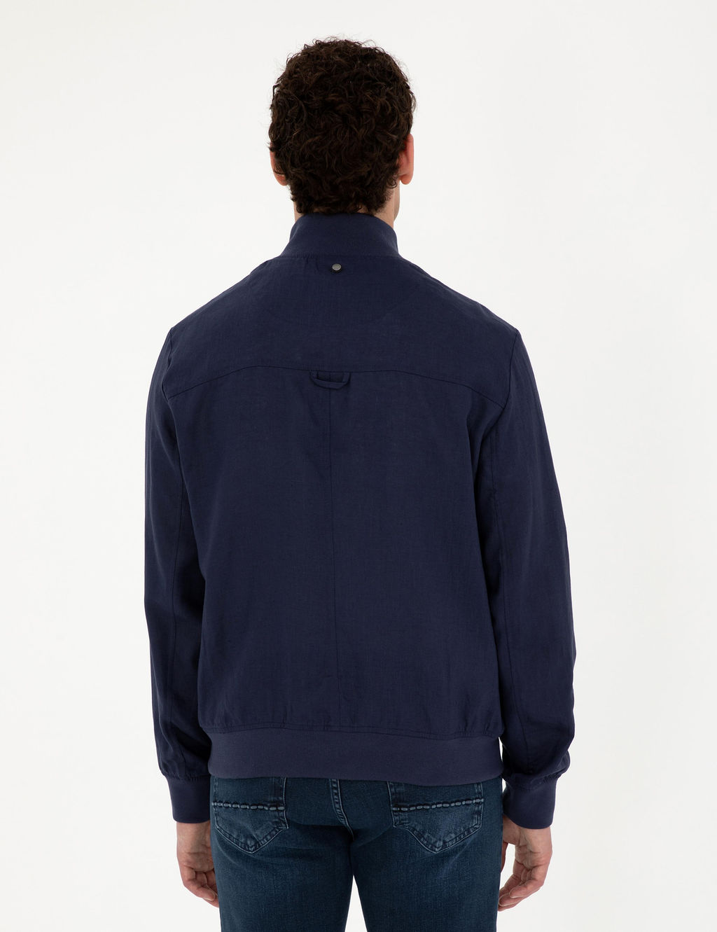 Lacivert Keten Baharl_k Mevsimlik Mont - Pierre cardin фото 5