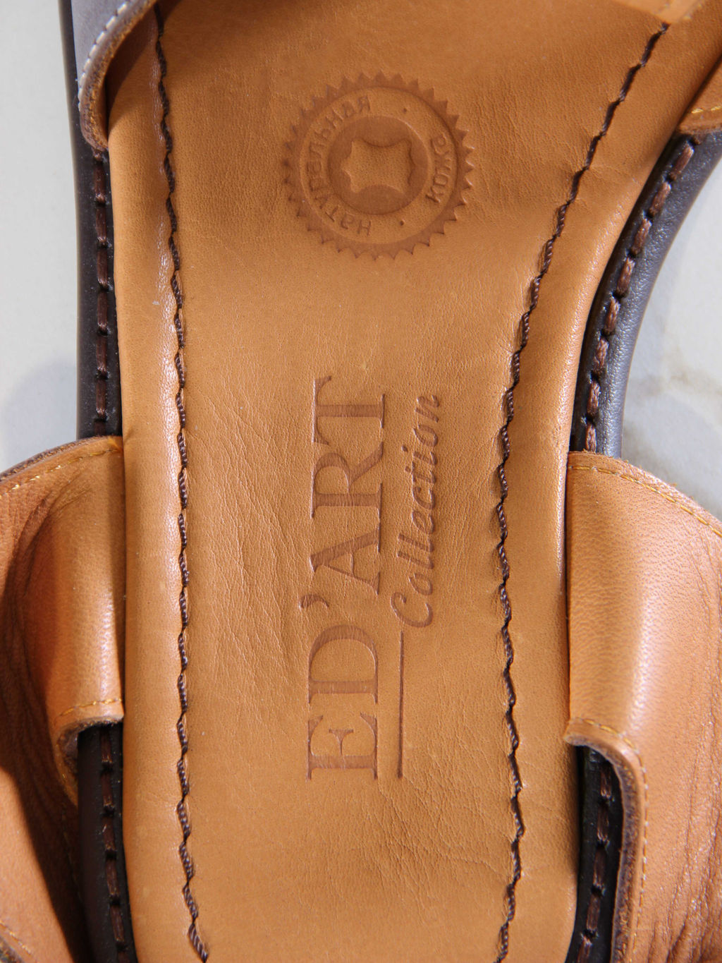 Босоножки 1035.подиум178br.Вакса коричневый - Edart фото 10