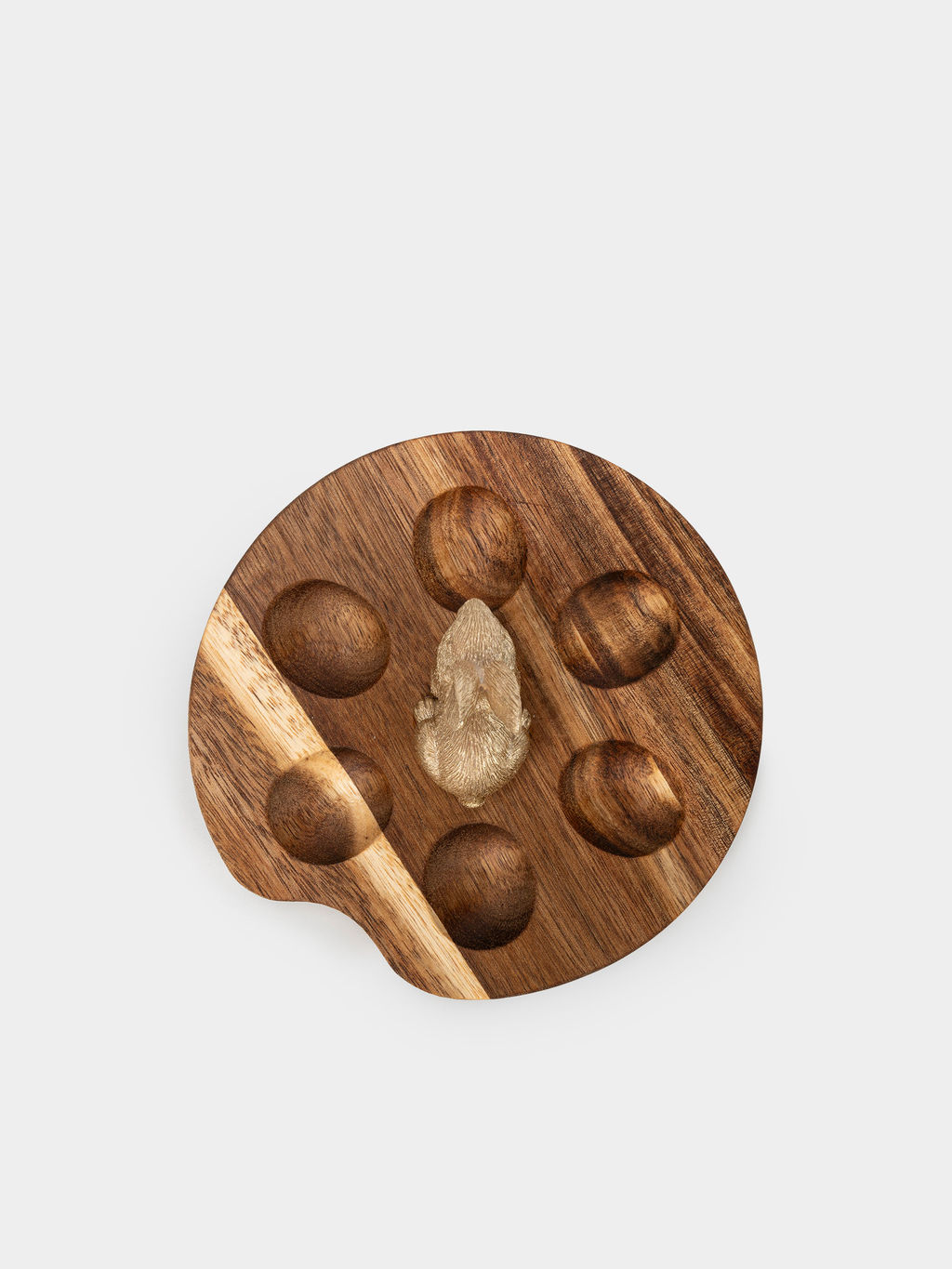 Блюдо пасхальное, 15х6 см, 6 отд, дерево/полирезин, Кролик, Easter - Anna lafarg фото 3