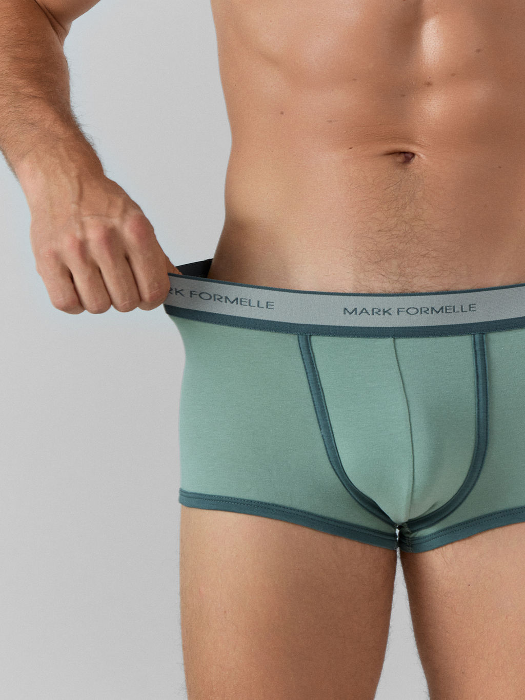 Цена за 2 штуки! Трусы боксеры мужские мятные - Mark formelle фото 4