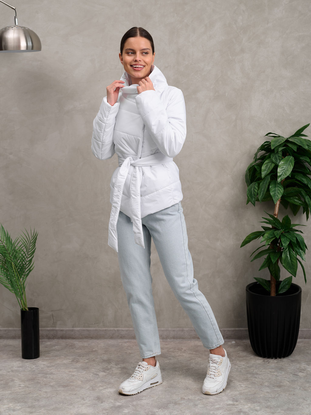 Куртка женская "Асимметрия" белый