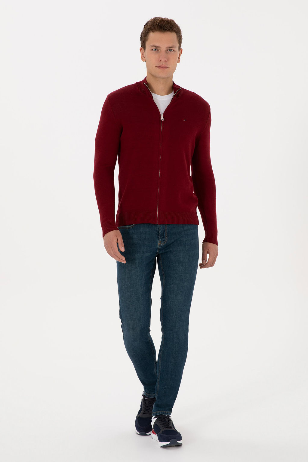 Erkek Bordo Basic Triko H_rka - U.s. polo assn фото 4