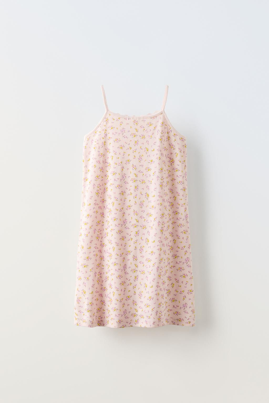 6-14 YAS/ CICEK DESENLI ASKILI GECELIK - Zara фото 2