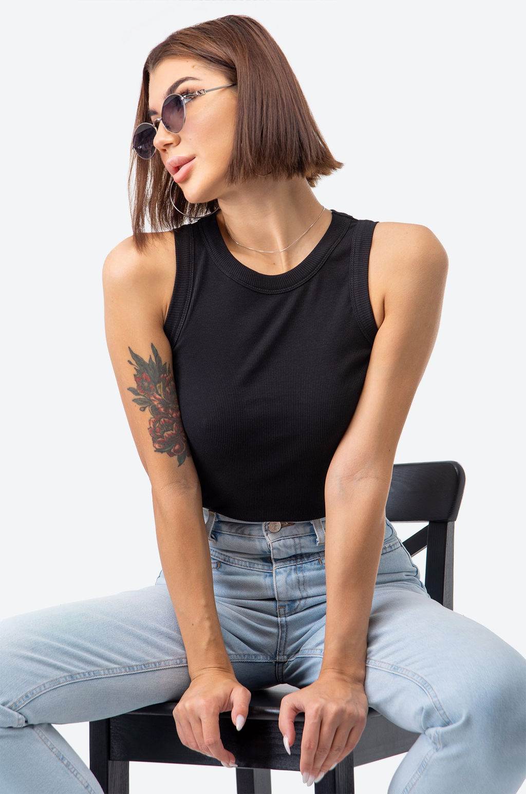 Женская базовая майка из кашкорсе Happy Fox  фото 7