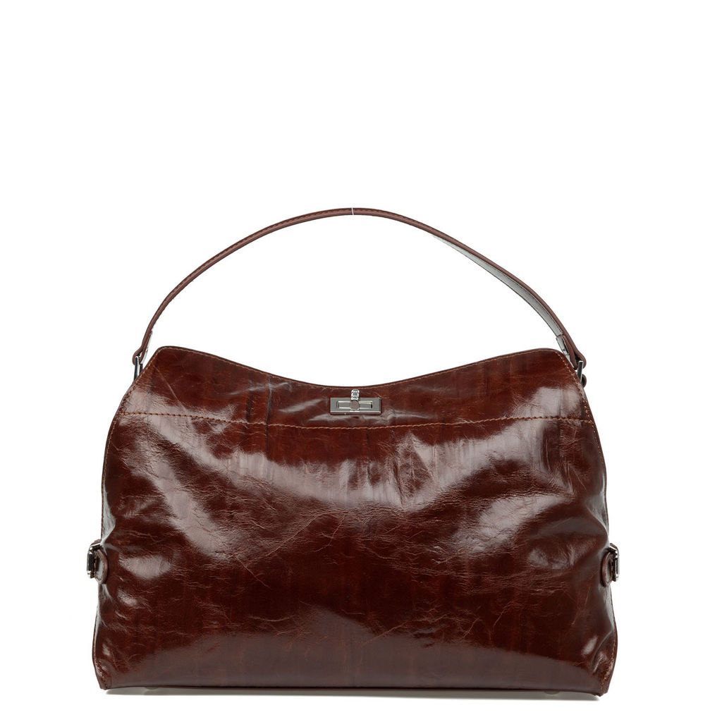 L1026-2 brown, Женская кожаная сумка, Barcelo Biagi