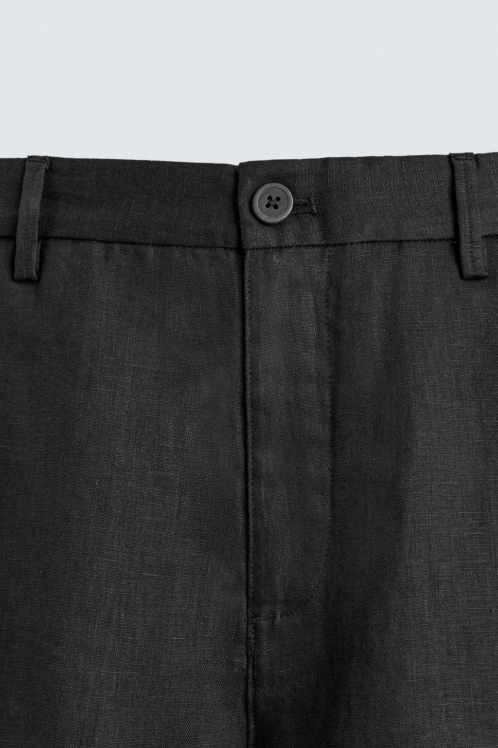 BERMUDA REGULAR FIT 100% LINO / Negro - Zara фото 9