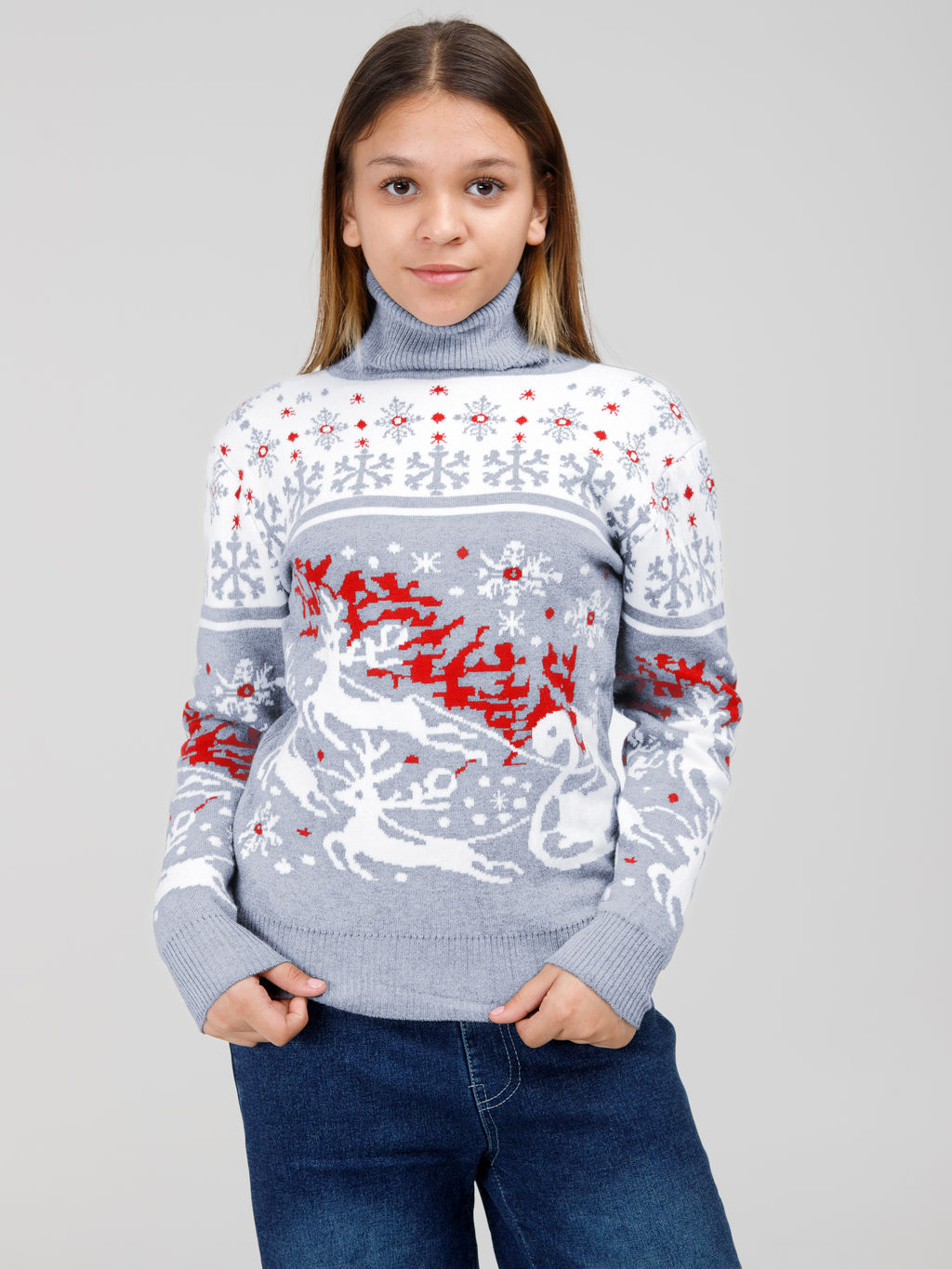 Свитер для девочек - Синий мир фото 8