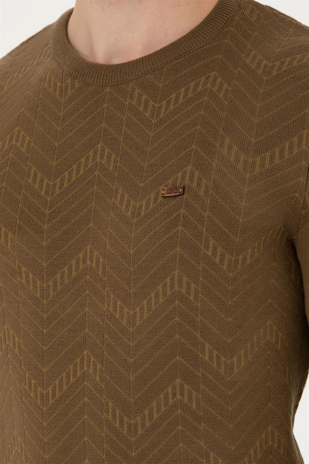 Мужской свитер цвета хаки - U.s. polo assn фото 14