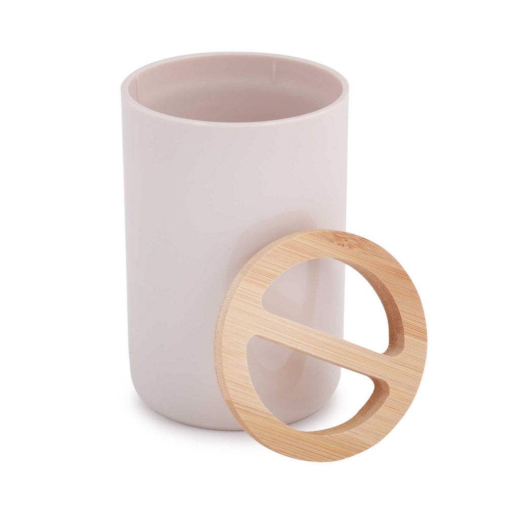 Подставка для зубных щеток п/эт. "Бамбук" (бежевый)