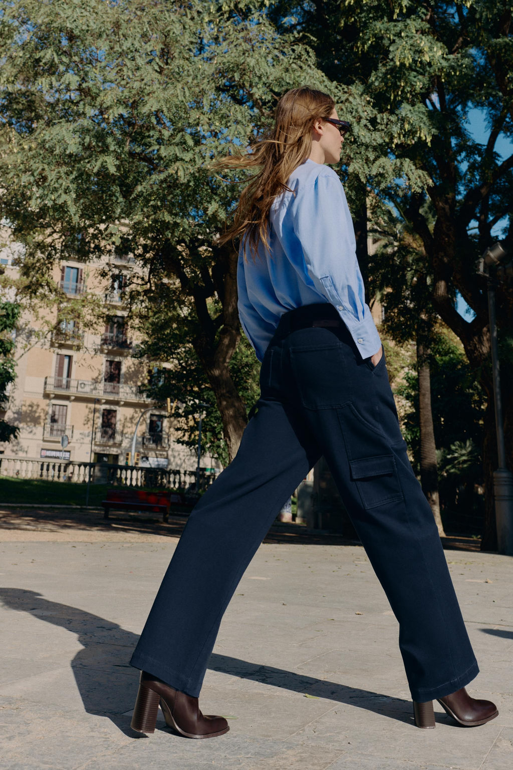 CARGO TROUSERS WITH BELT - Zara фото 5