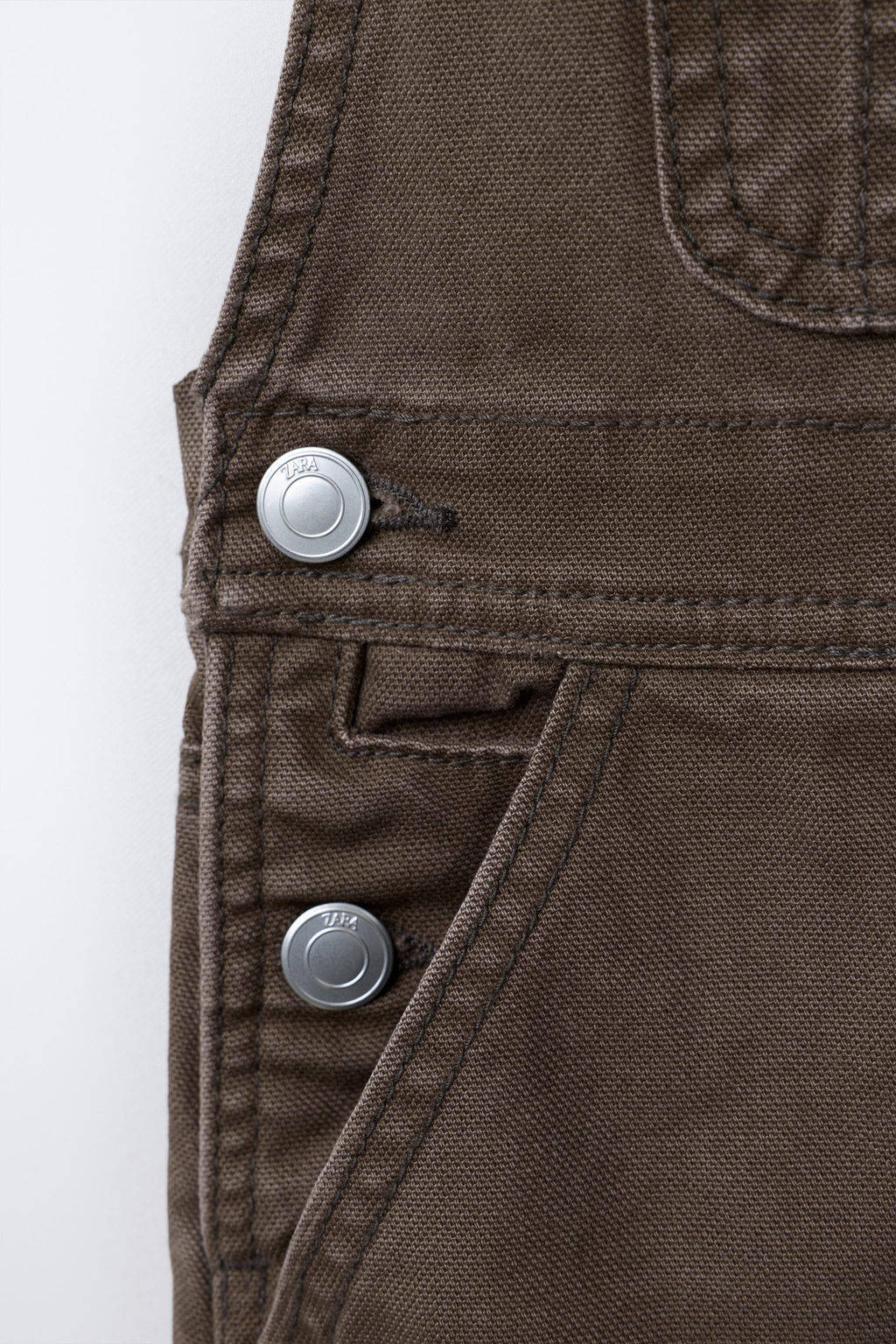 LONG DENIM DUNGAREES - Zara фото 14