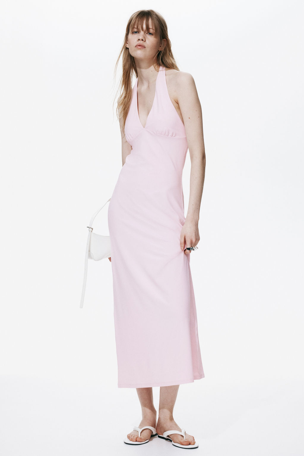 Maxivestido con escote halter - H&m фото 4