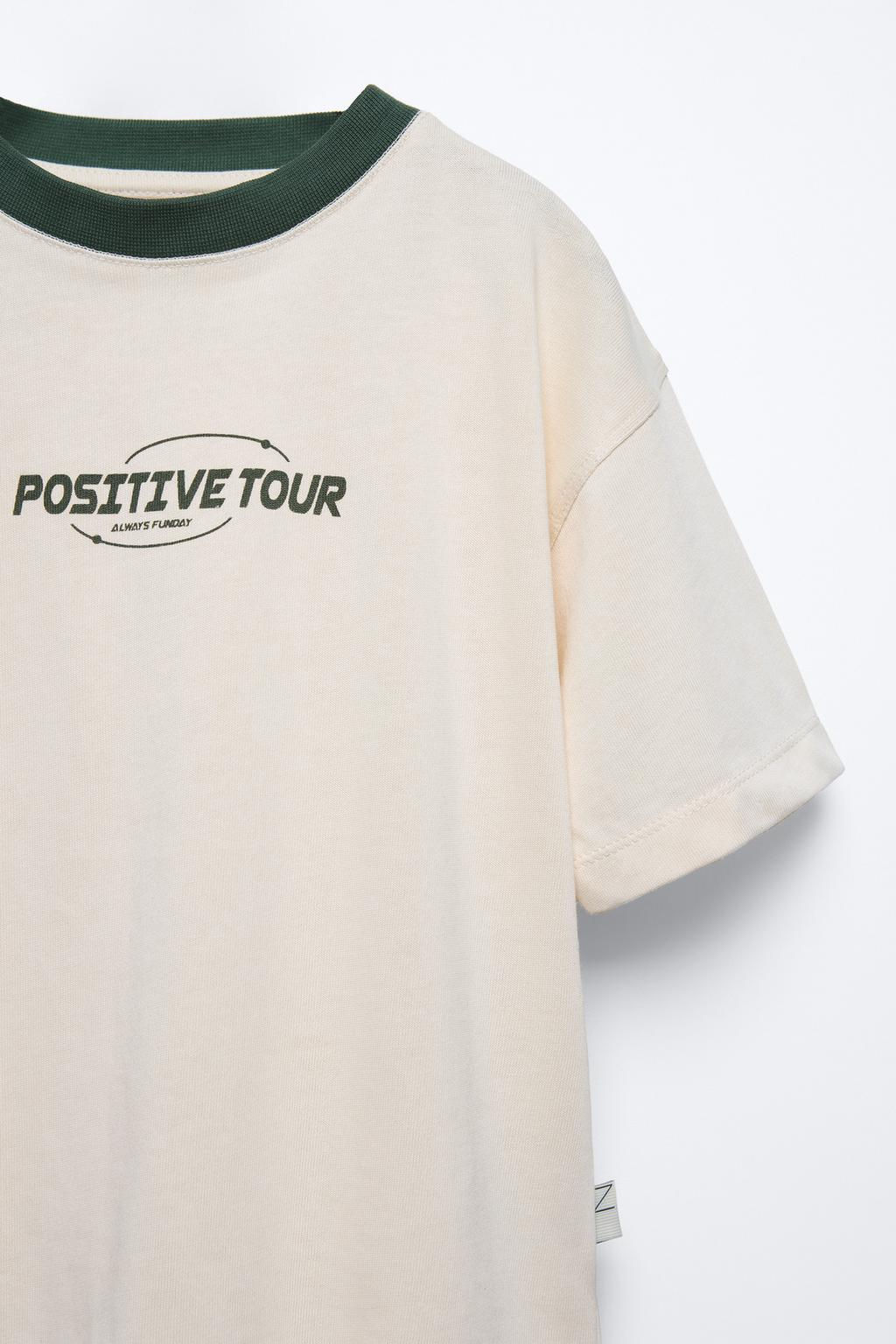 SLOGAN PRINT T-SHIRT - Zara фото 3