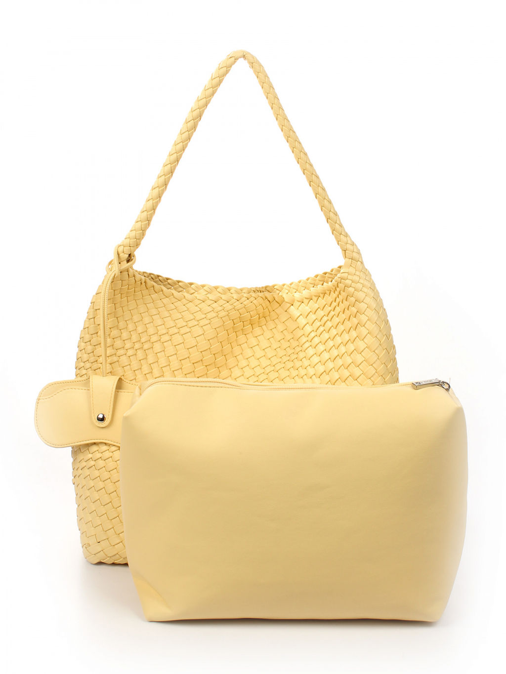 LACCOMA сумка СУ1053-0-светло-желтый эко кожа хлопок  фото 4