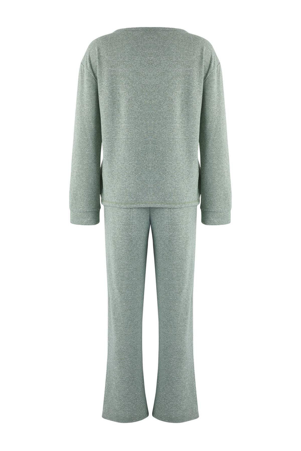 Mint Yumusak Tuse K?sl?k Yumos Orme Pijama Tak?m? THMAW26PT00182 - Trendyolmilla фото 7