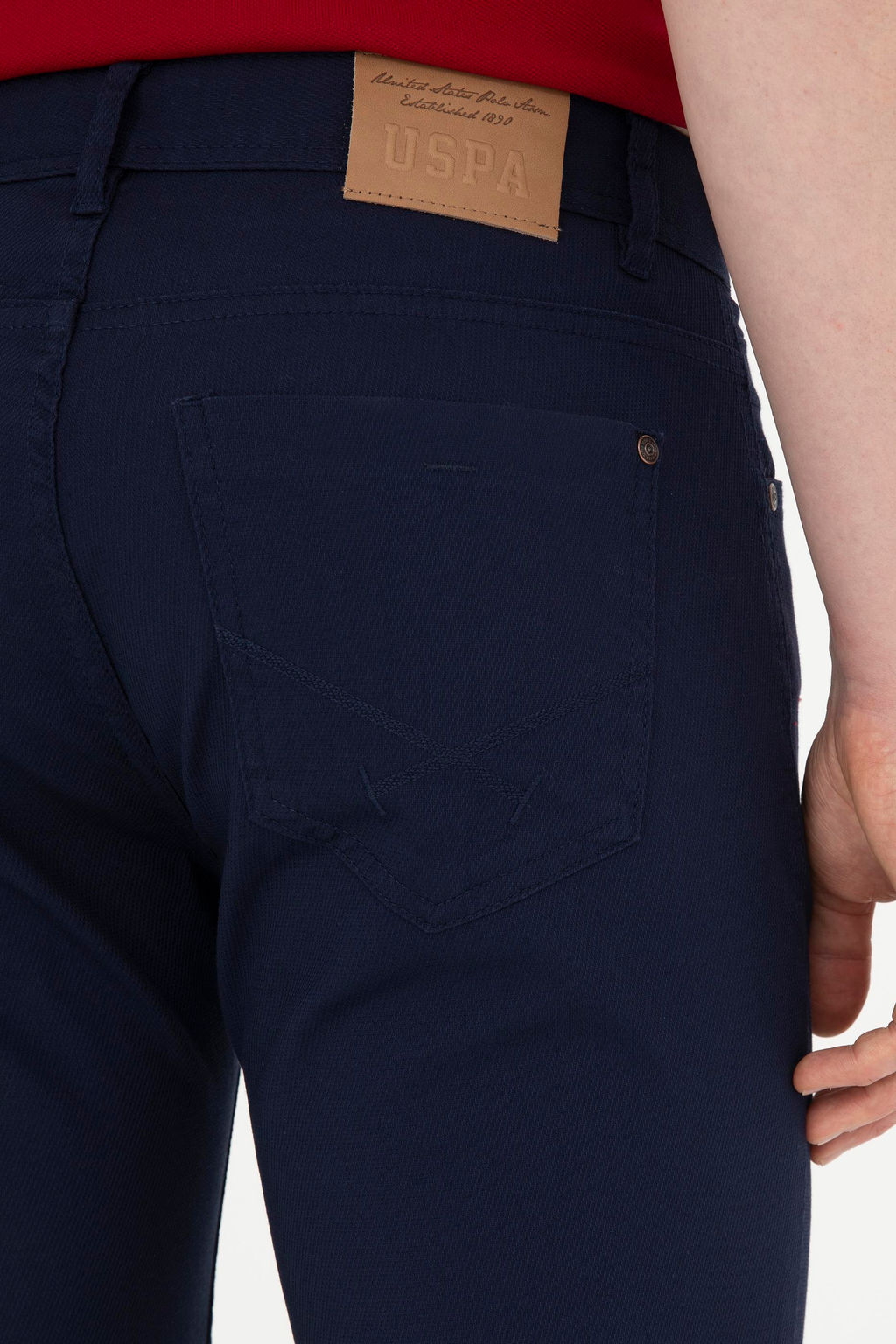 Erkek Regular Fit Lacivert Kanvas / Chino Pantolon