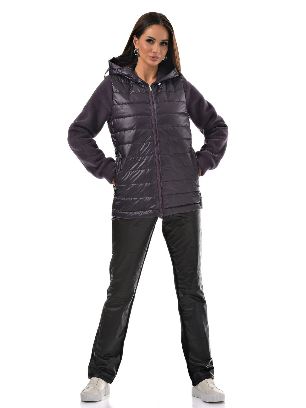 куртка флис и плащевка - А+б коллекция фото 2