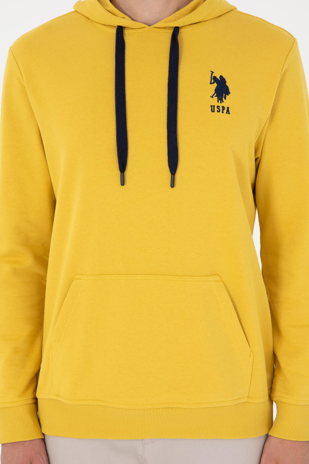 Мужской желтый базовый свитшот - U.s. polo assn фото 6