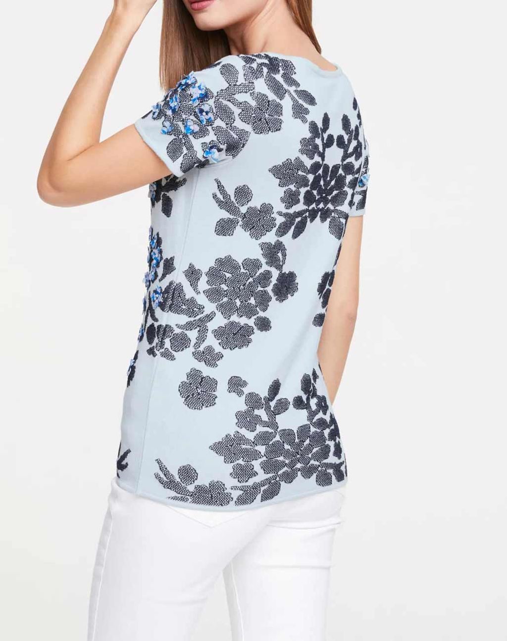 Пуловер, синий - Linea tesini фото 4