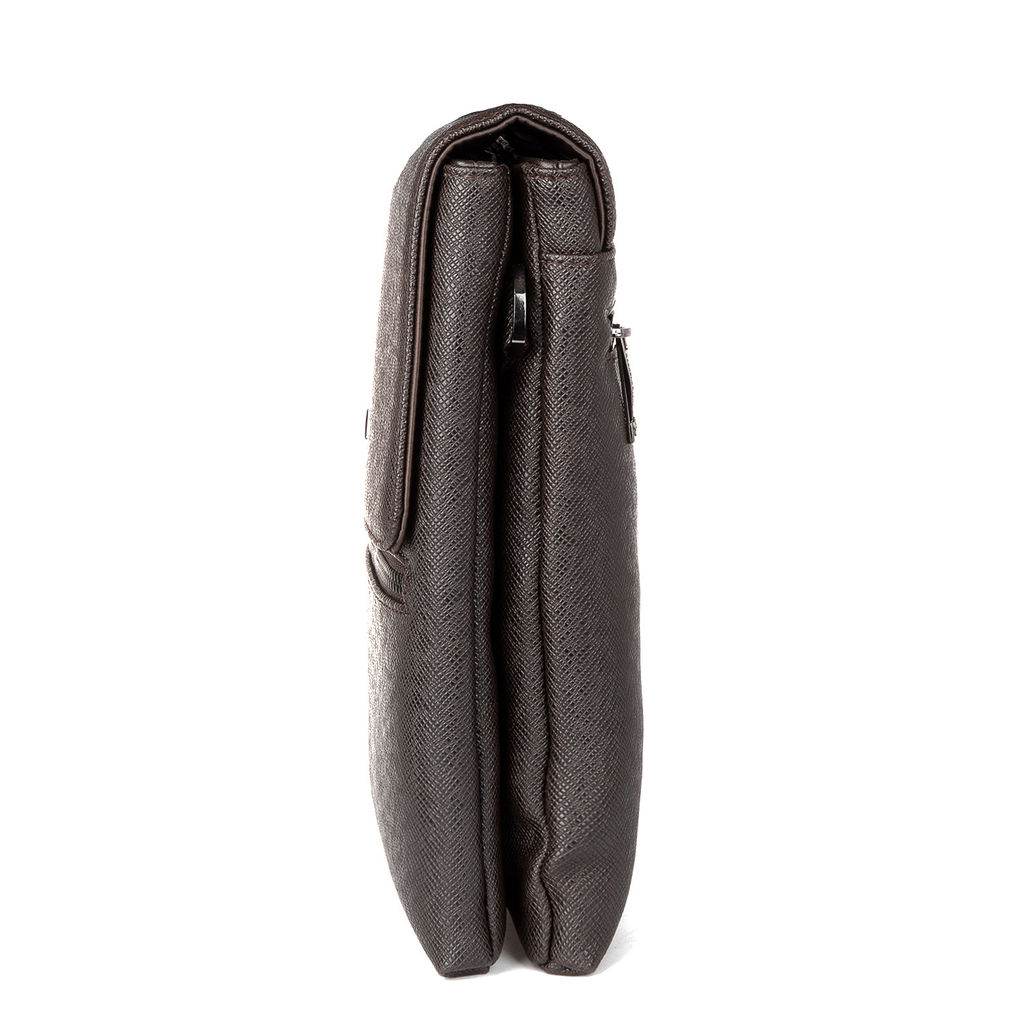 7213-3 brown, мужская сумка "Планшет" из экокожи Barcelo Biagi