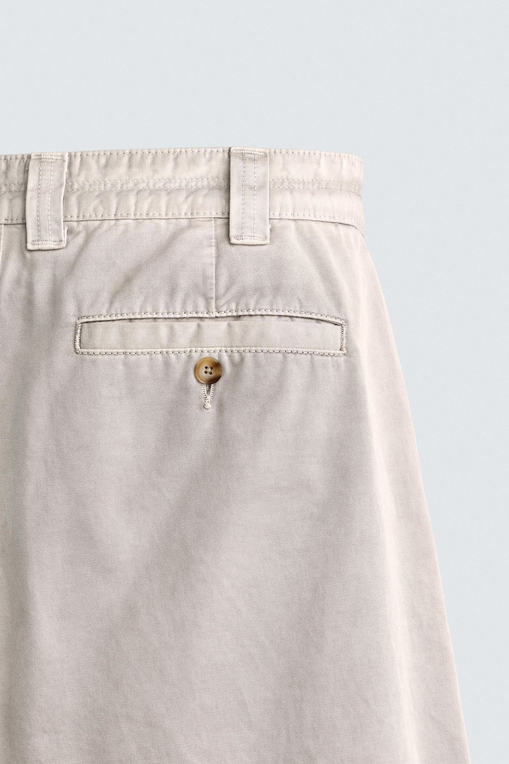 PANTAL?N CHINO STRAIGHT FIT LAVADO EFECTO VINTAGE / Beige claro
