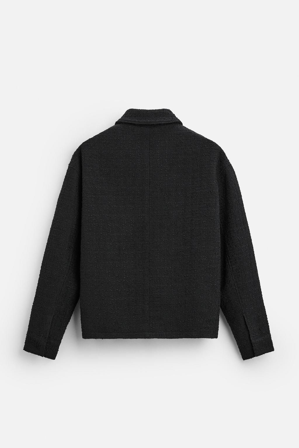 TEXTURED ZIP-UP OVERSHIRT - Zara фото 12