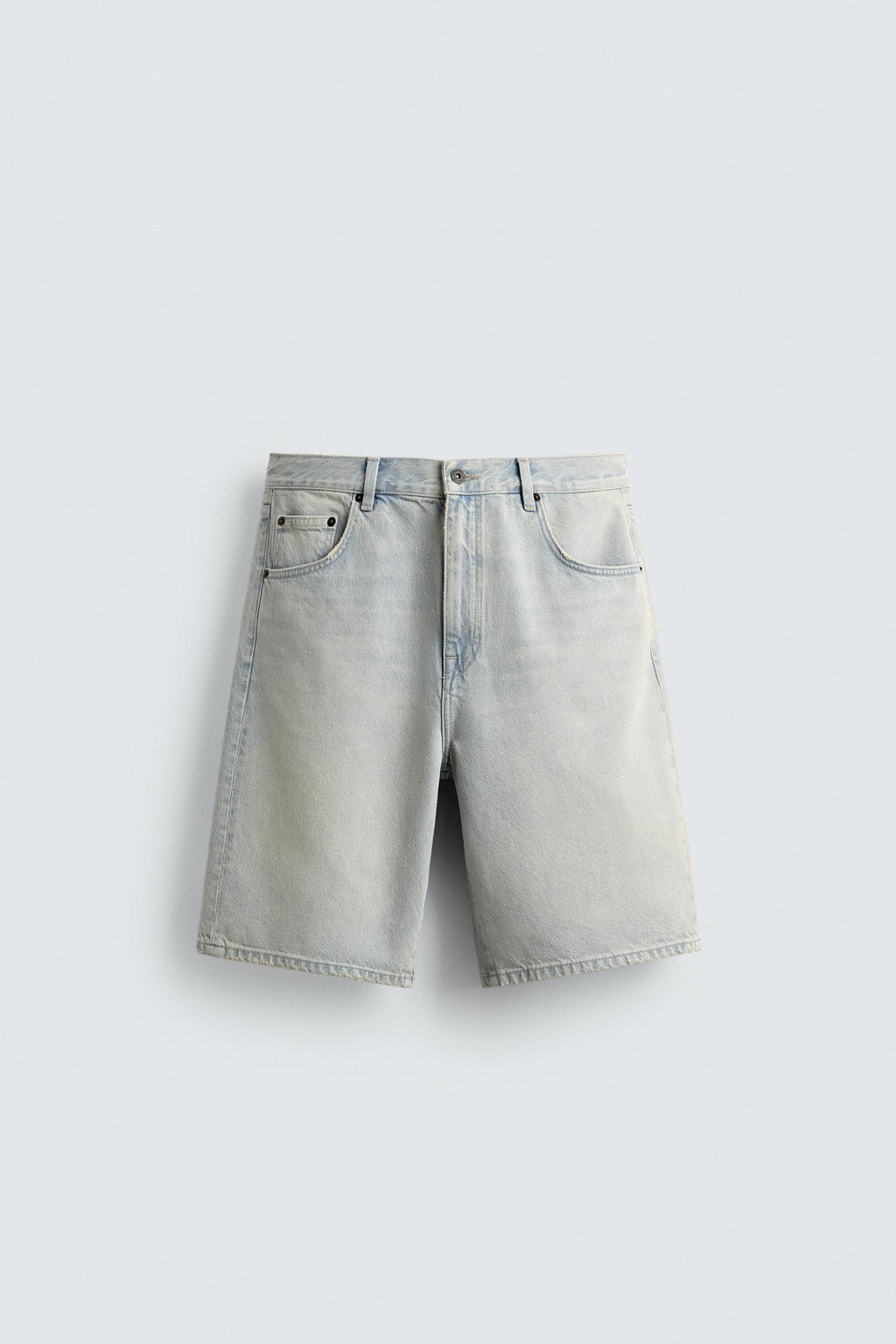 BERMUDA DENIM RELAXED FIT / Azul claro