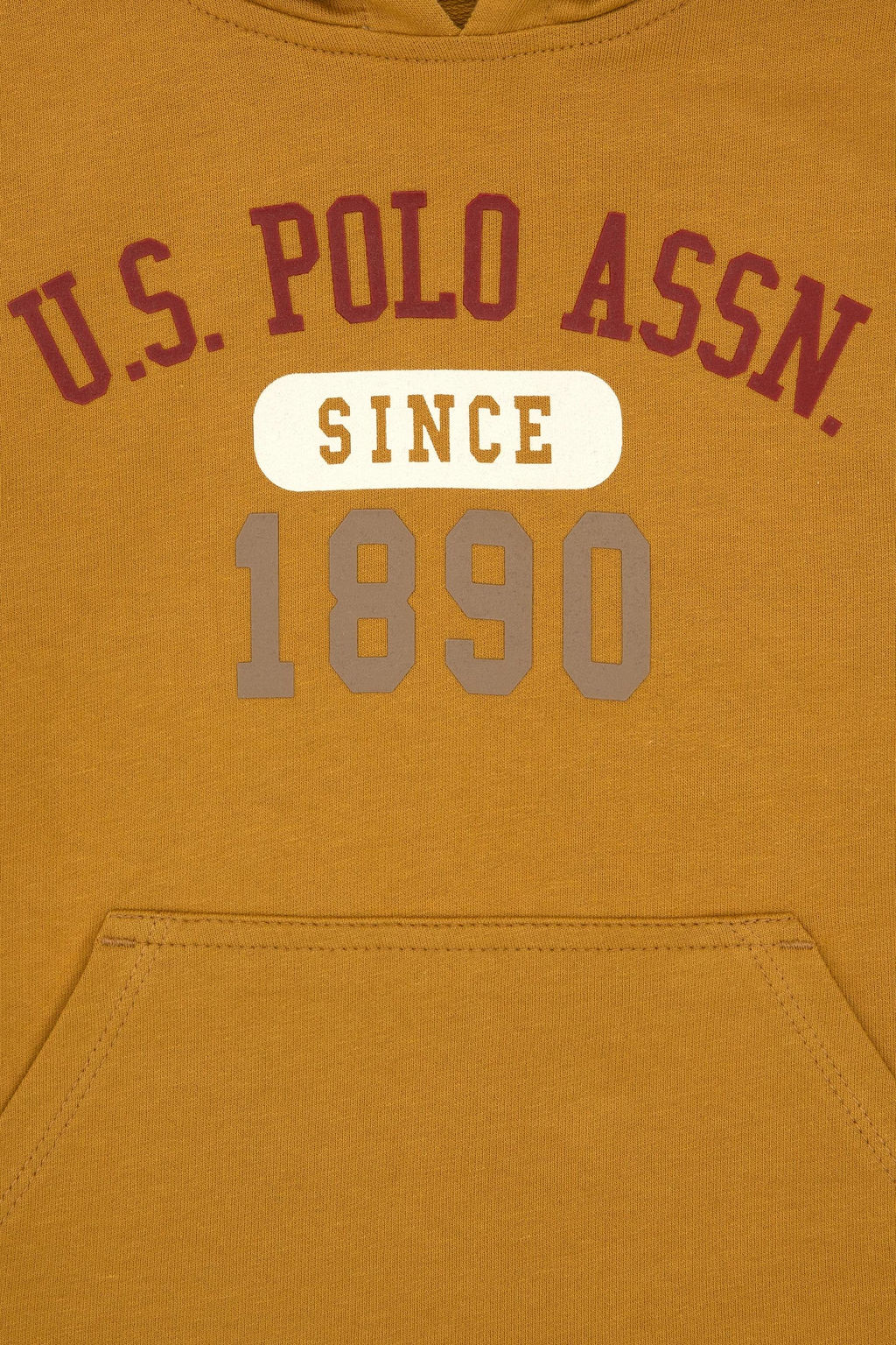 Erkek _ocuk Hardal Kap__onlu _nce Sweatshirt - U.s. polo assn фото 4