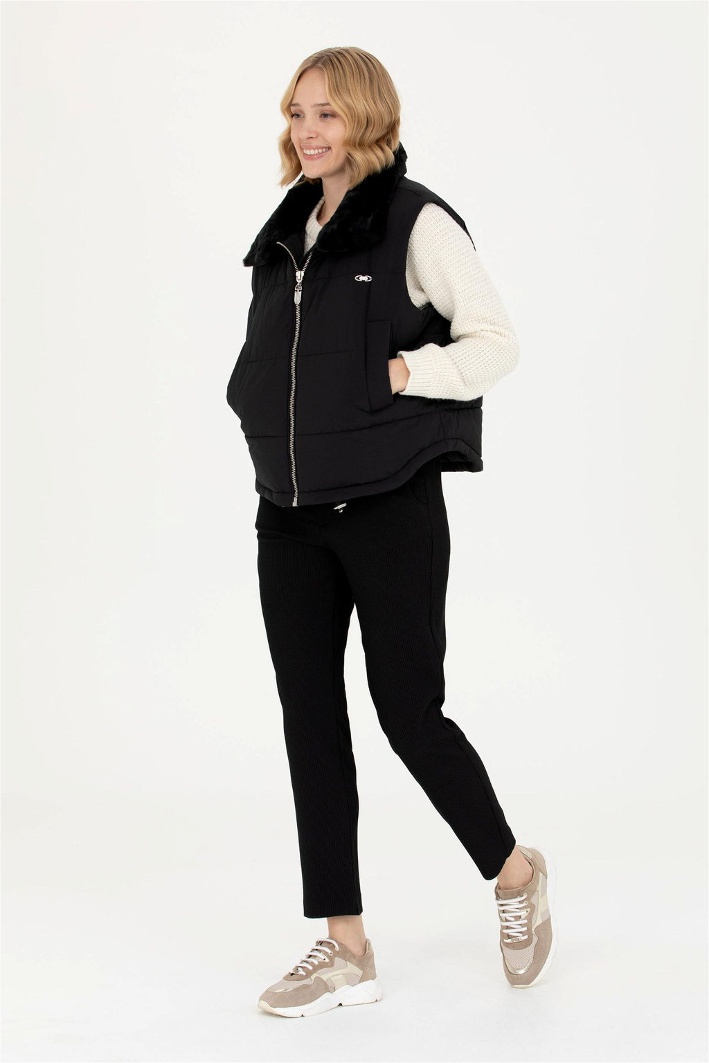 Женский черный жилет - U.s. polo assn фото 4